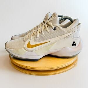 NIKE ZOOM FREAK 2 ID Men’s 6.5 WHITE GOLD BASKETBALL SHOES‎ RARE CW0619-991